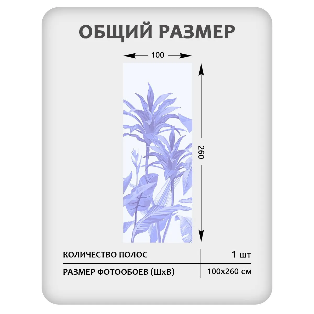 Фотообои рулонные Citydecor Знойные тропики 28 на флизелиновой основе 100x260 см