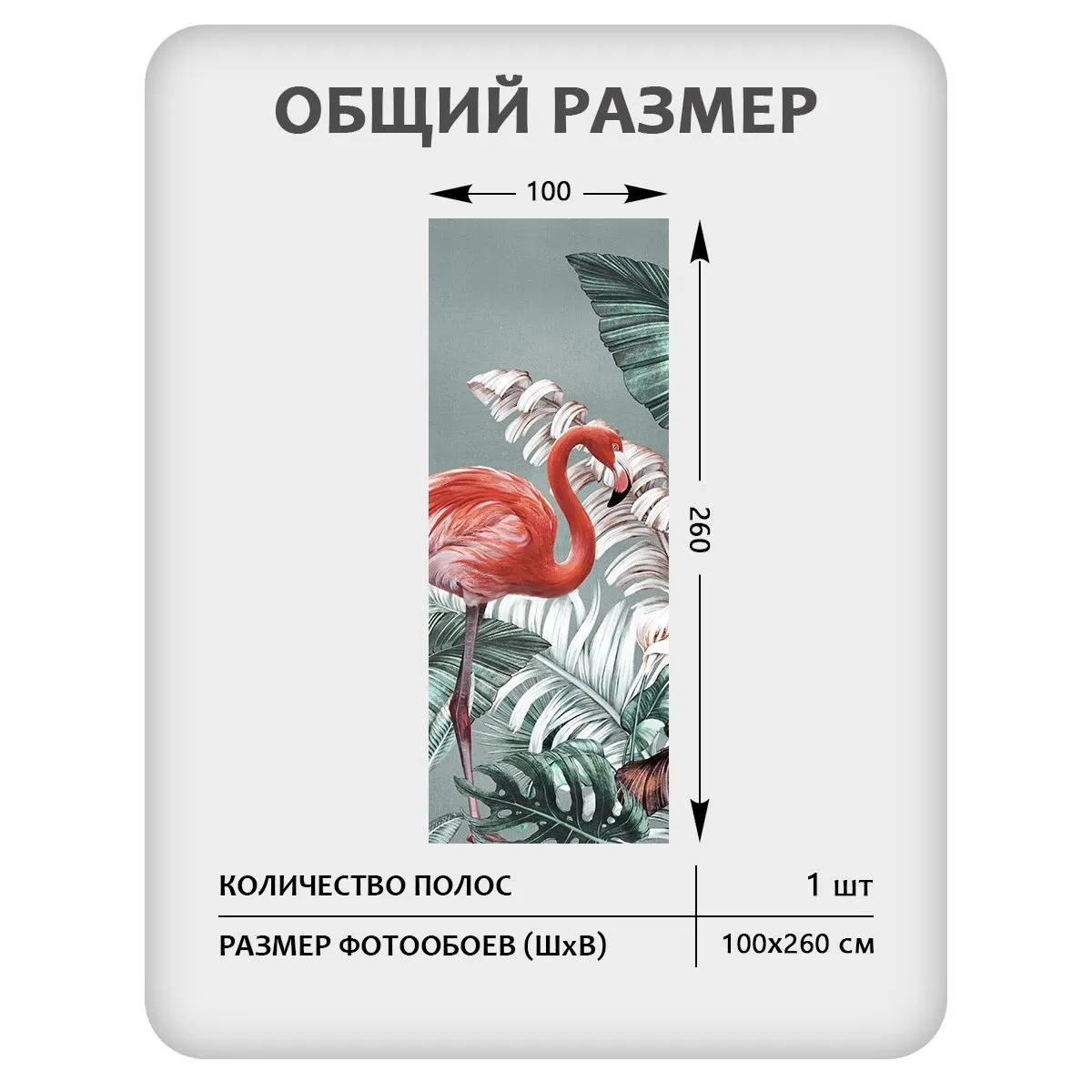 Фотообои рулонные Citydecor Знойные тропики 40 на флизелиновой основе 100x260 см