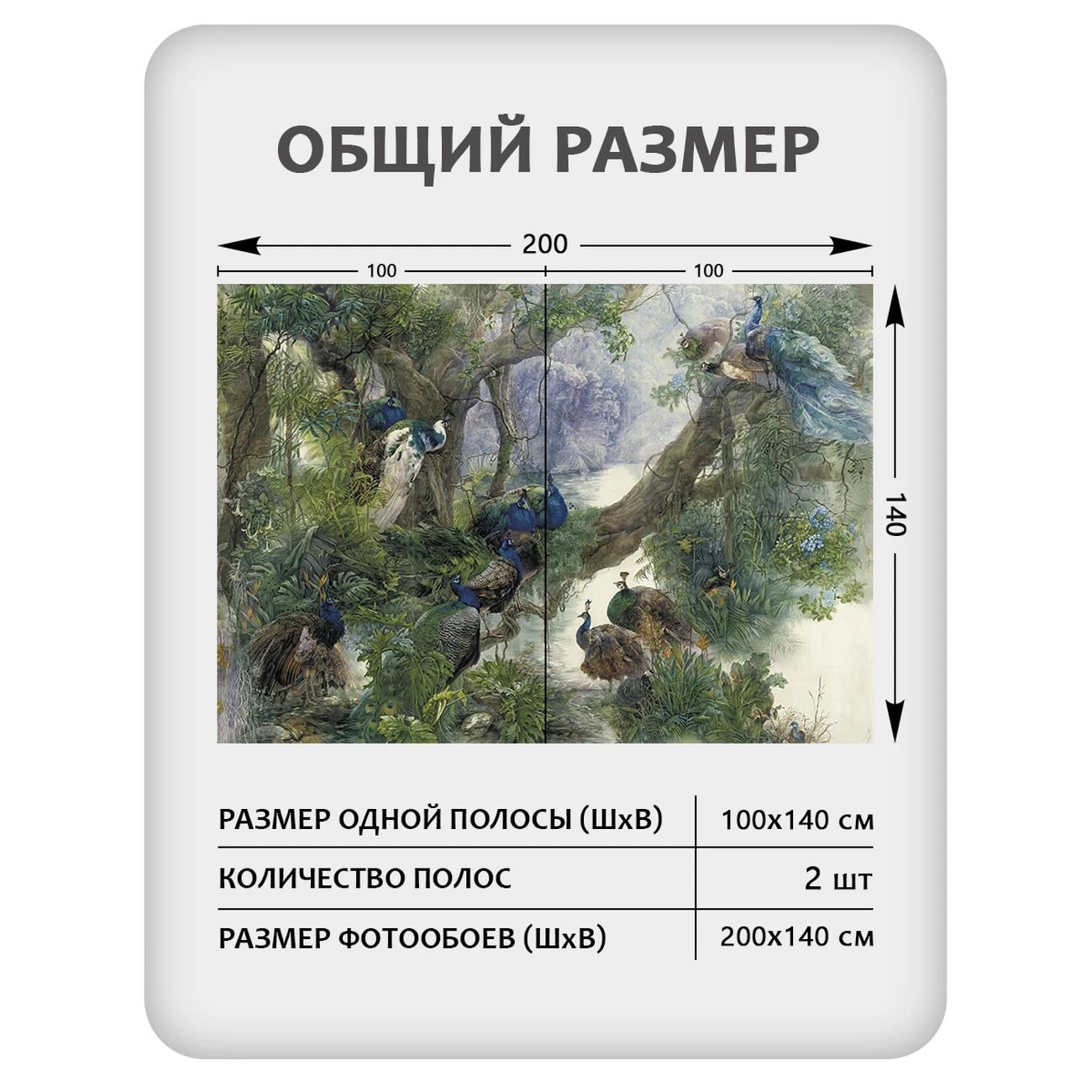 Фотообои рулонные Citydecor Животные и Птицы 57 на флизелиновой основе 200x140 см