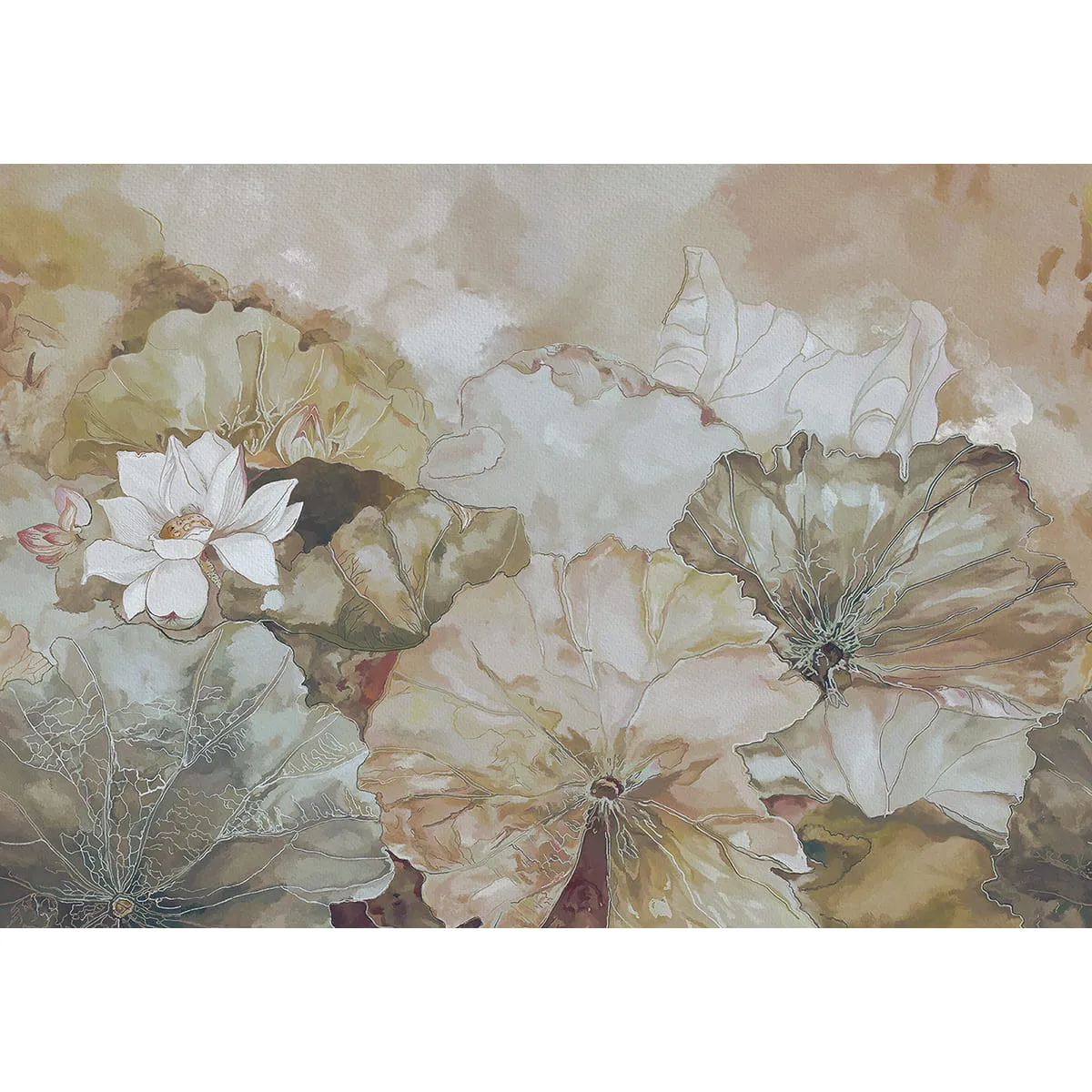 Дизайнерские фотообои рулонные Citydecor Blossom 1 на флизелиновой основе 200x140 см