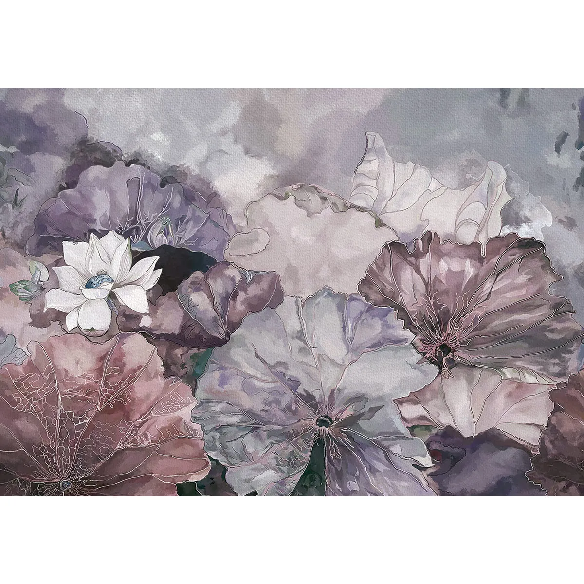 Дизайнерские фотообои рулонные Citydecor Blossom 3 на флизелиновой основе 200x140 см