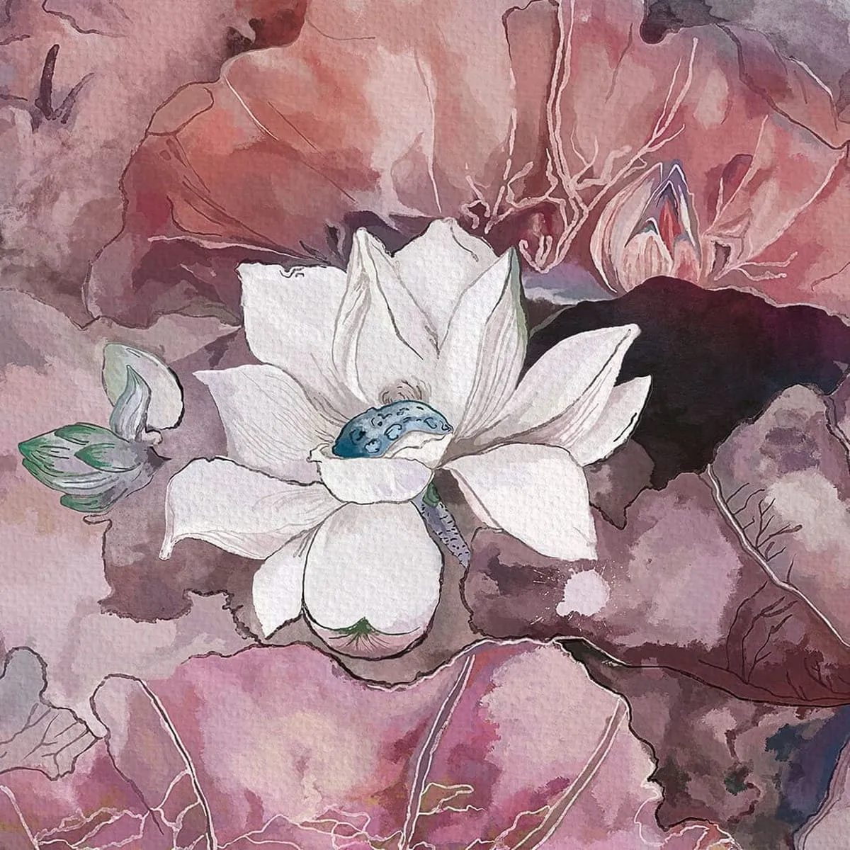 Дизайнерские фотообои рулонные Citydecor Blossom 4 на флизелиновой основе 200x140 см