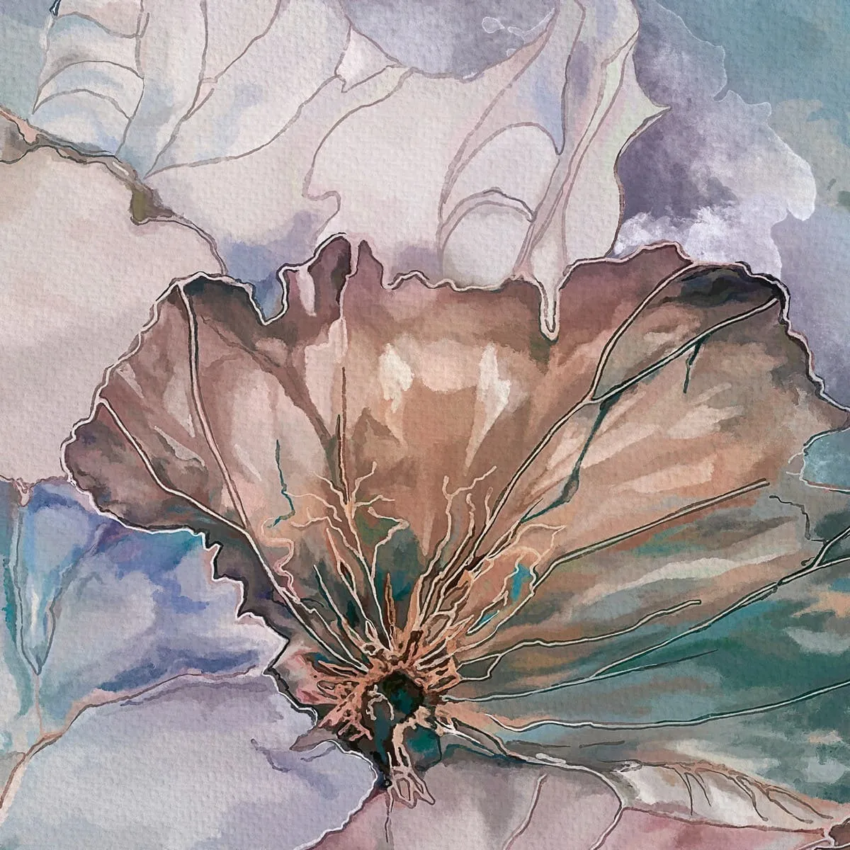 Дизайнерские фотообои рулонные Citydecor Blossom 5 на флизелиновой основе 200x140 см
