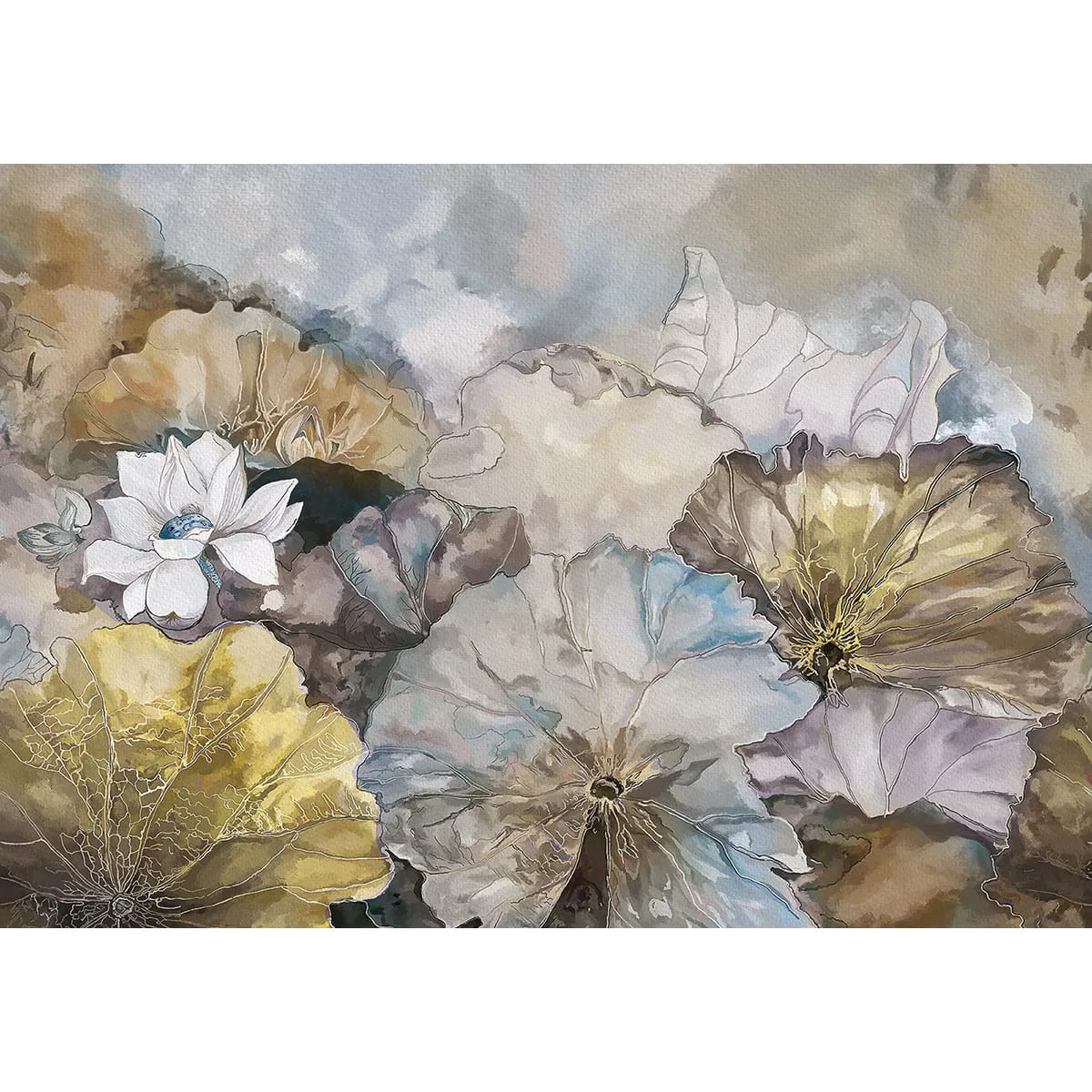 Дизайнерские фотообои рулонные Citydecor Blossom 7 на флизелиновой основе 200x140 см
