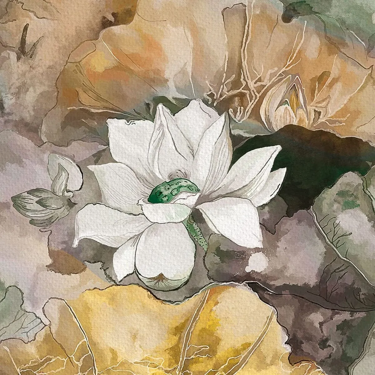 Дизайнерские фотообои рулонные Citydecor Blossom 8 на флизелиновой основе 200x140 см