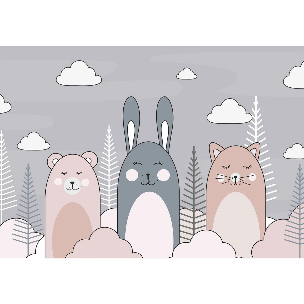 Фотообои рулонные Citydecor Cute&Lovely 10 на флизелиновой основе 200x140 см