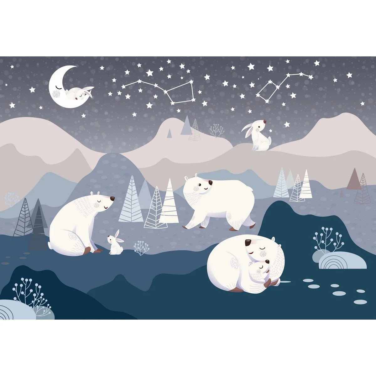 Фотообои рулонные Citydecor Cute&Lovely 15 на флизелиновой основе 200x140 см