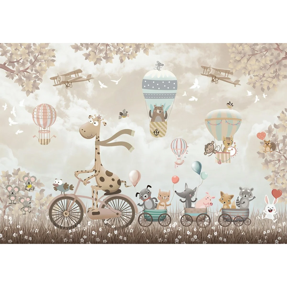 Фотообои рулонные Citydecor Cute&Lovely 17 на флизелиновой основе 200x140 см