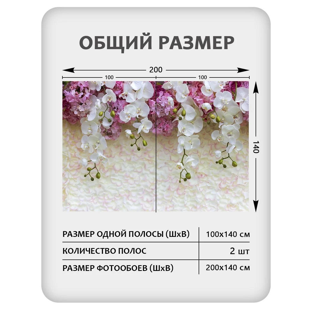 Фотообои рулонные Citydecor Цветы и Растения 50 на флизелиновой основе 200x140 см