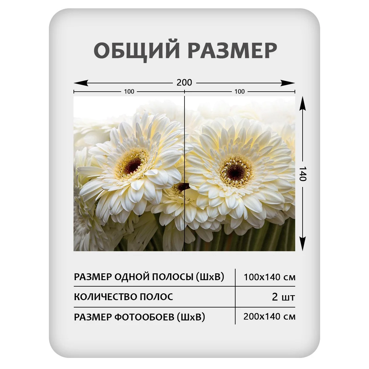 Фотообои рулонные Citydecor Цветы и Растения 68 на флизелиновой основе 200x140 см