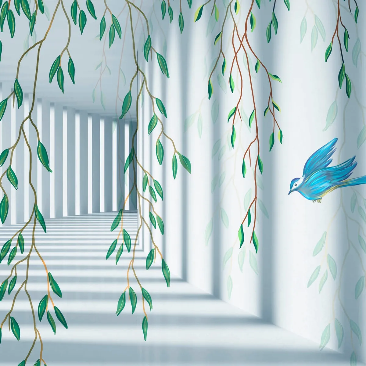 Фотообои рулонные Citydecor Flower Tunnel 3d 2 на флизелиновой основе 200x140 см