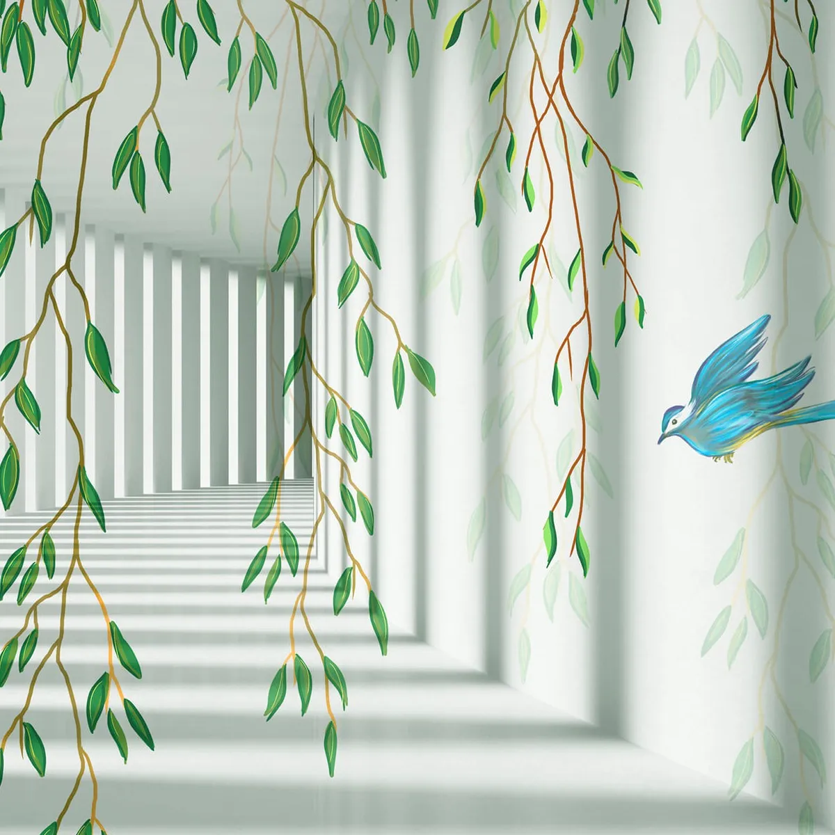 Фотообои рулонные Citydecor Flower Tunnel 3d 3 на флизелиновой основе 200x140 см