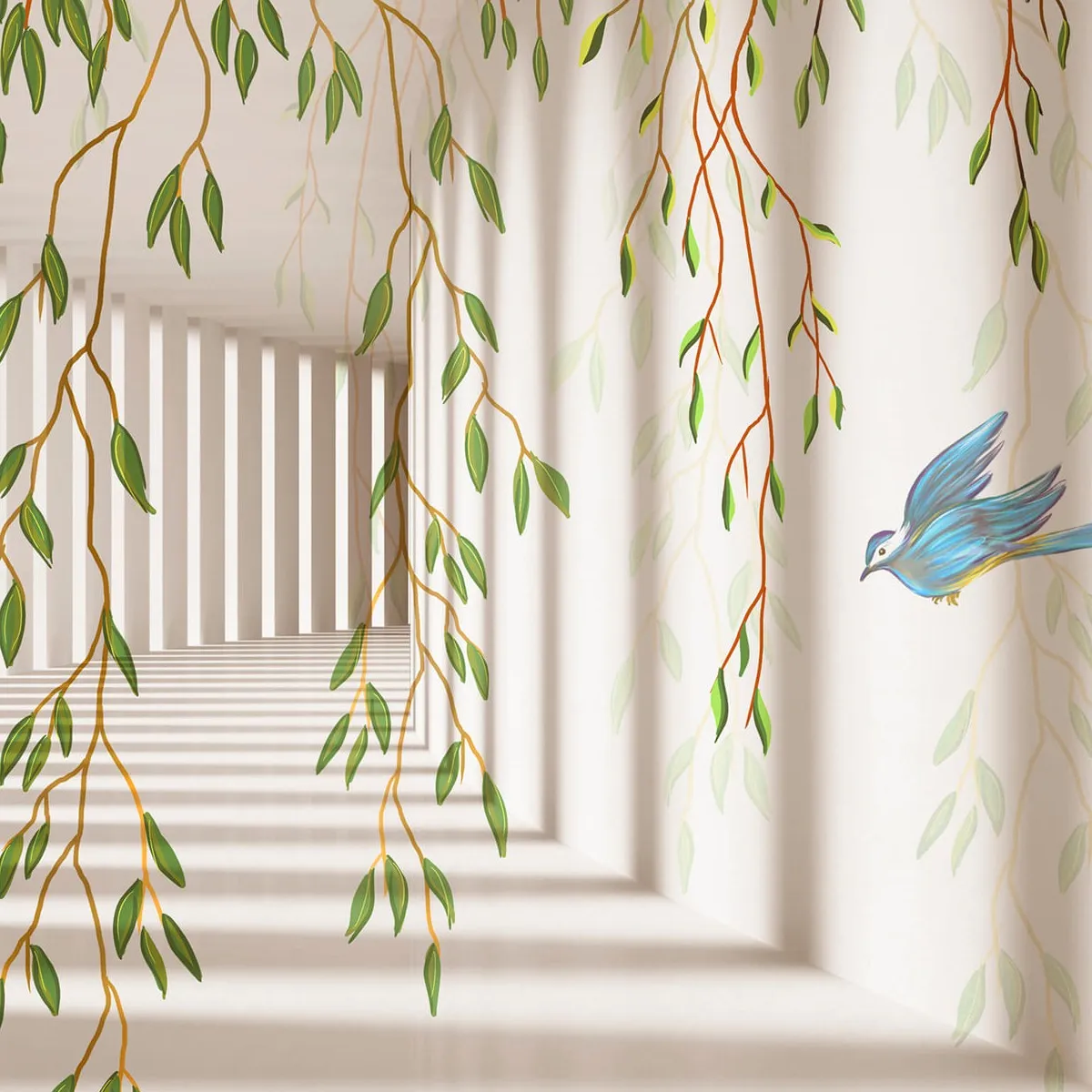 Фотообои рулонные Citydecor Flower Tunnel 3d 4 на флизелиновой основе 200x140 см