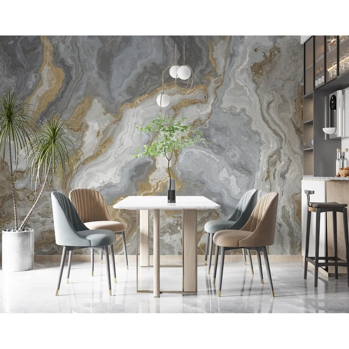 Фотообои рулонные Citydecor Флюид Арт 106 на флизелиновой основе 200x140 см