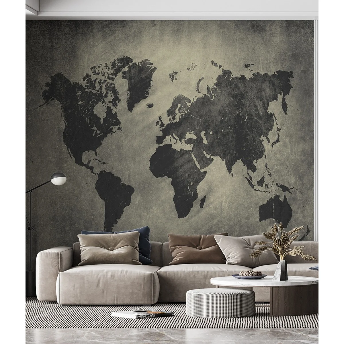 Фотообои рулонные Citydecor Карта мира 17 на флизелиновой основе 200x140 см