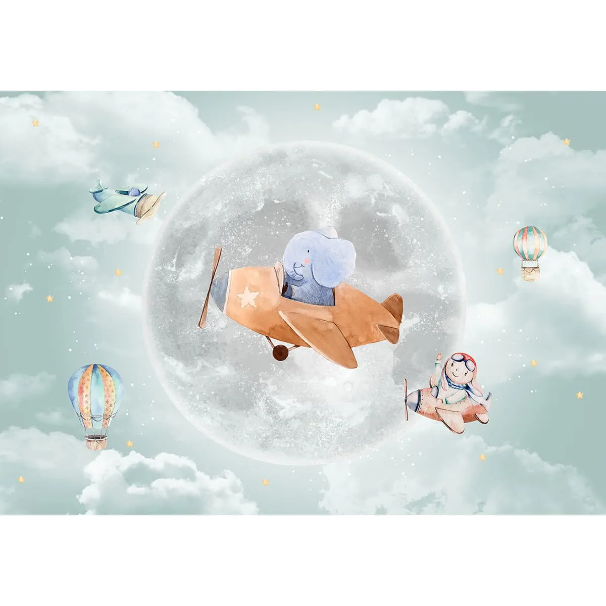 Дизайнерские фотообои рулонные Citydecor Мечтатели 1 на флизелиновой основе 200x140 см