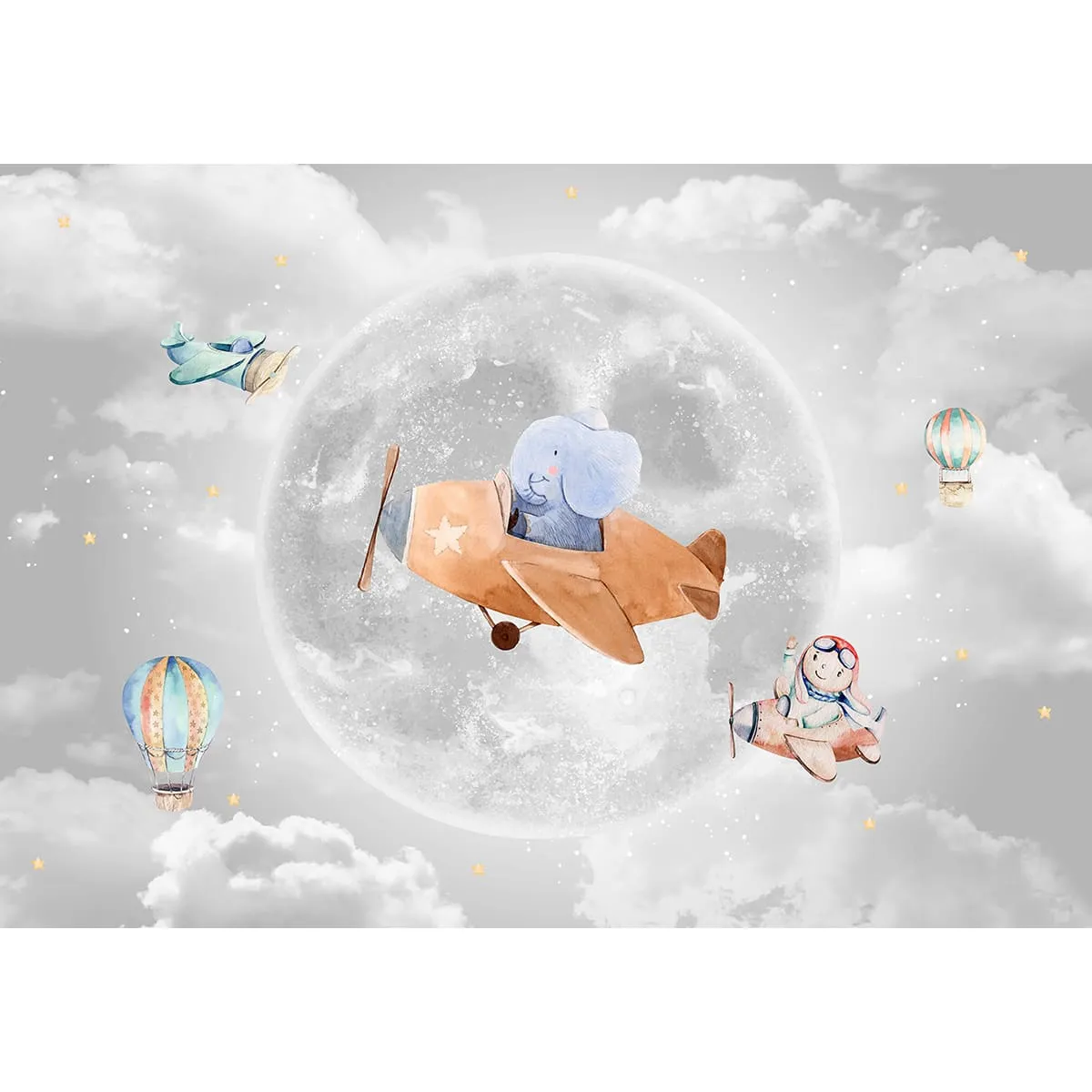 Дизайнерские фотообои рулонные Citydecor Мечтатели 5 на флизелиновой основе 200x140 см