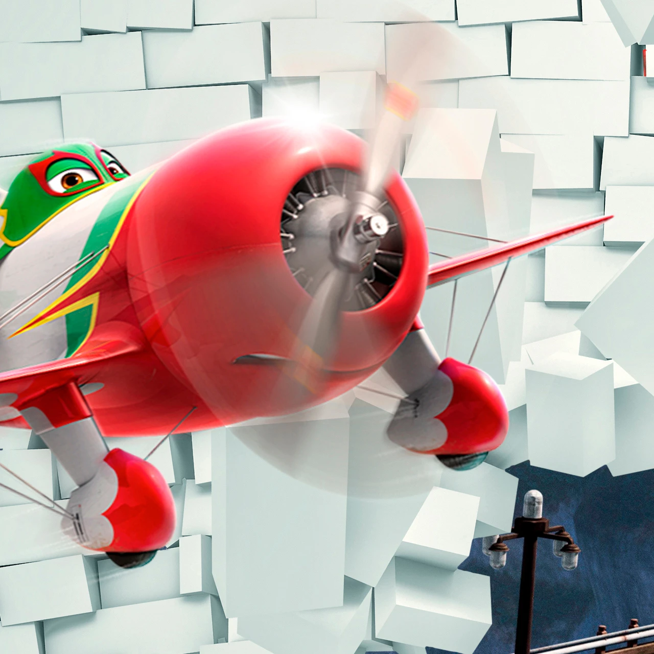 Фотообои рулонные Citydecor Молния МакВин 3D на флизелиновой основе 200x140 см 