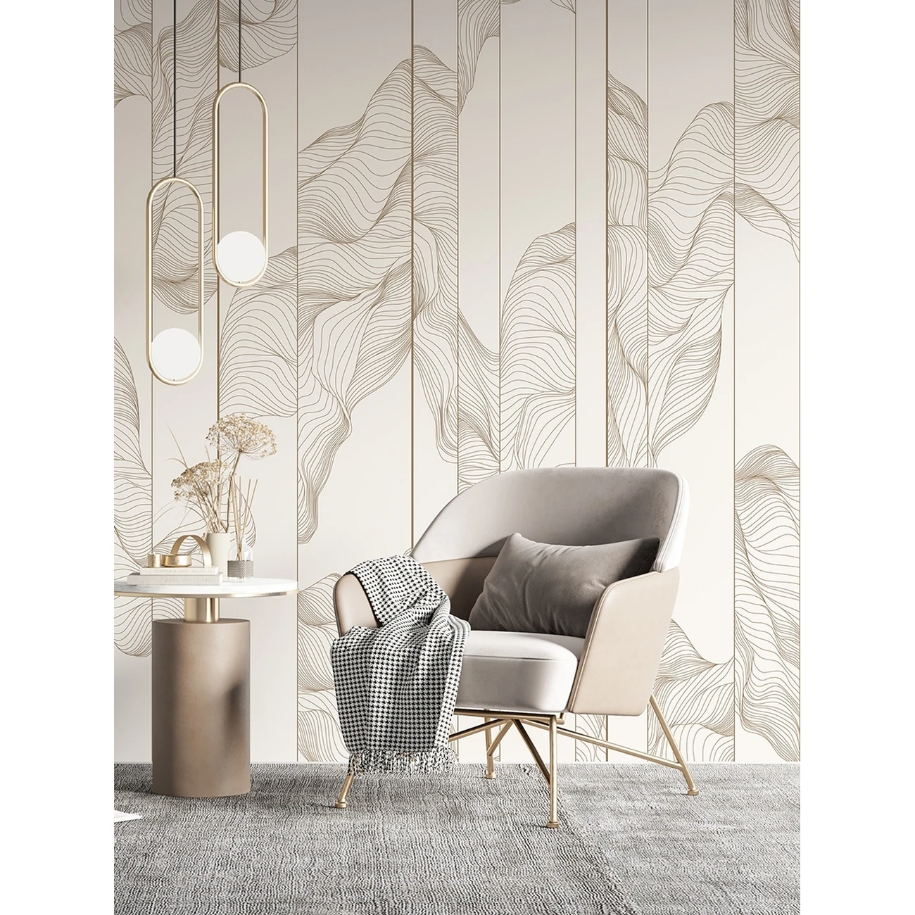 Фотообои рулонные Citydecor Perfect Lines 55 на флизелиновой основе 200x140 см