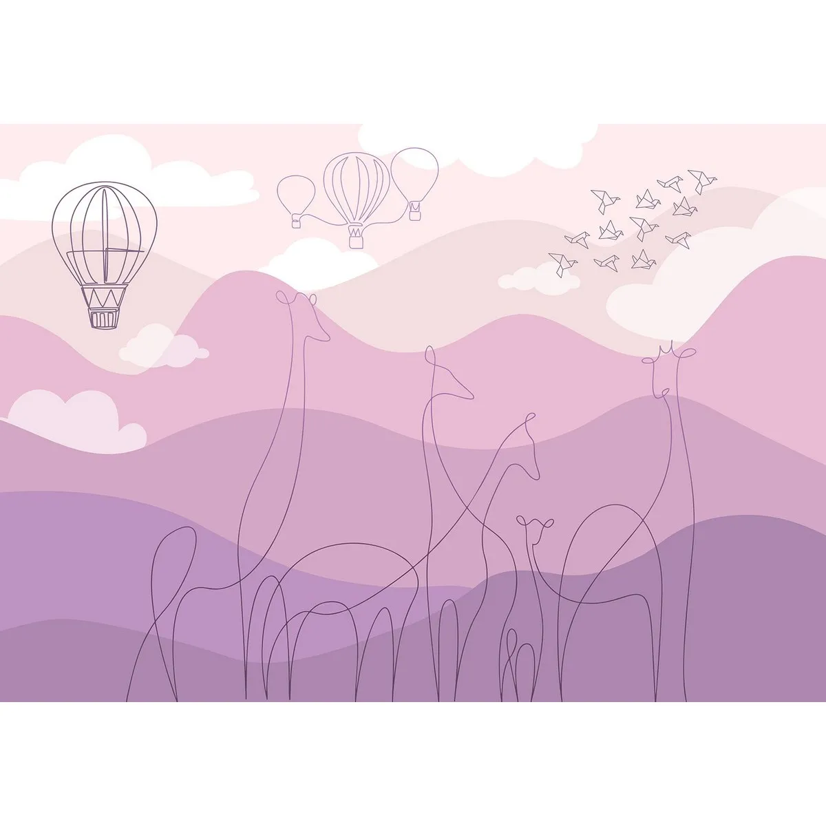 Фотообои рулонные Citydecor Perfect Lines Kids 2 на флизелиновой основе 200x140 см