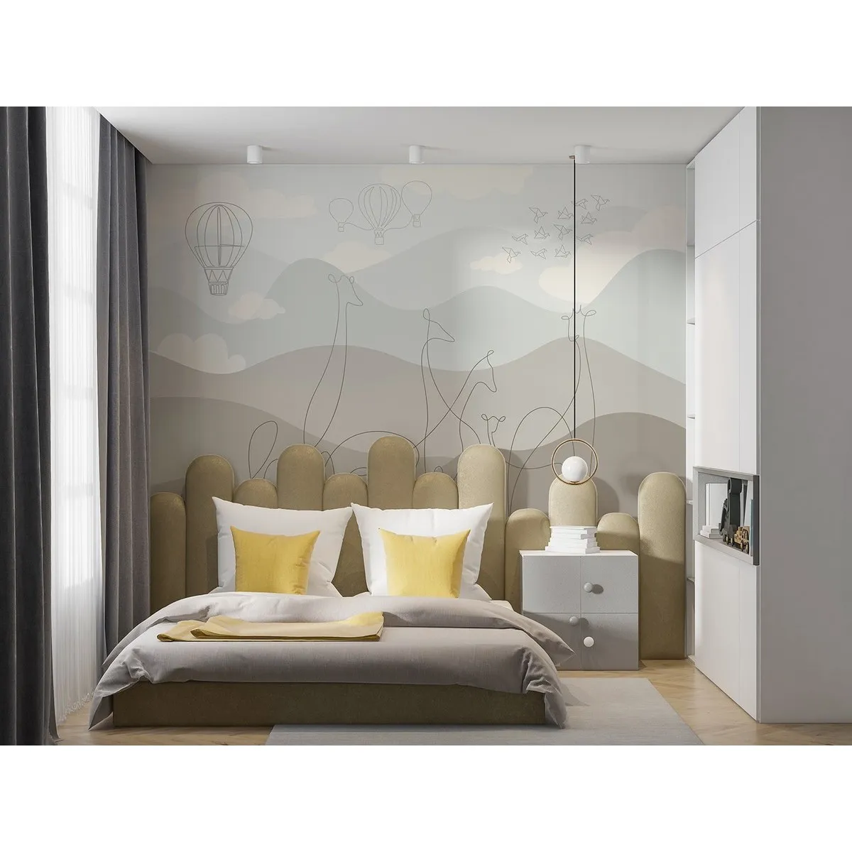 Фотообои рулонные Citydecor Perfect Lines Kids 6 на флизелиновой основе 200x140 см