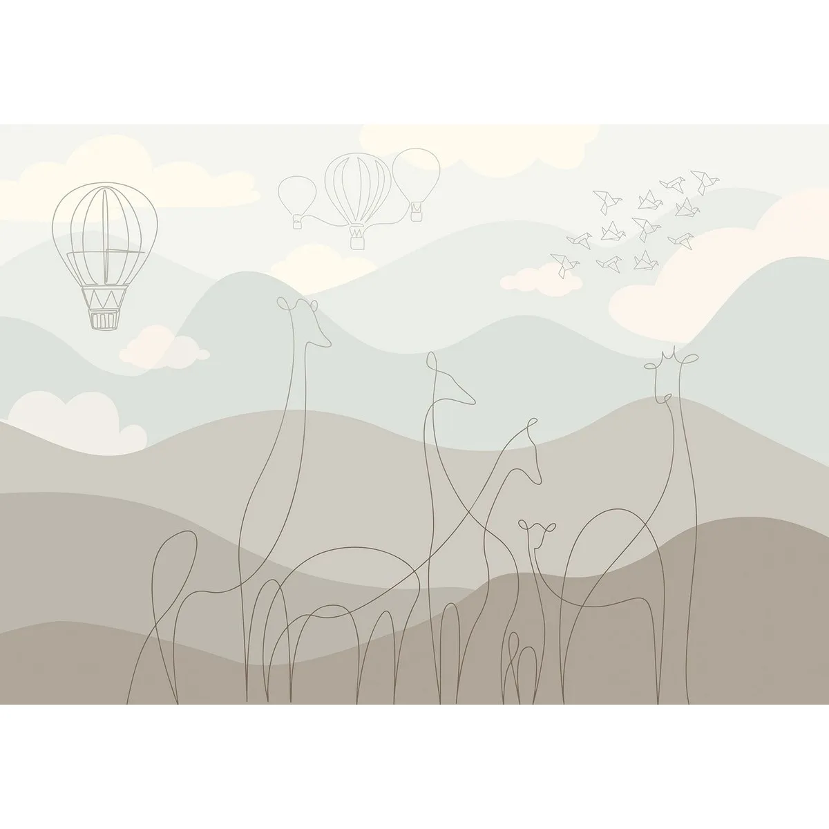 Фотообои рулонные Citydecor Perfect Lines Kids 6 на флизелиновой основе 200x140 см