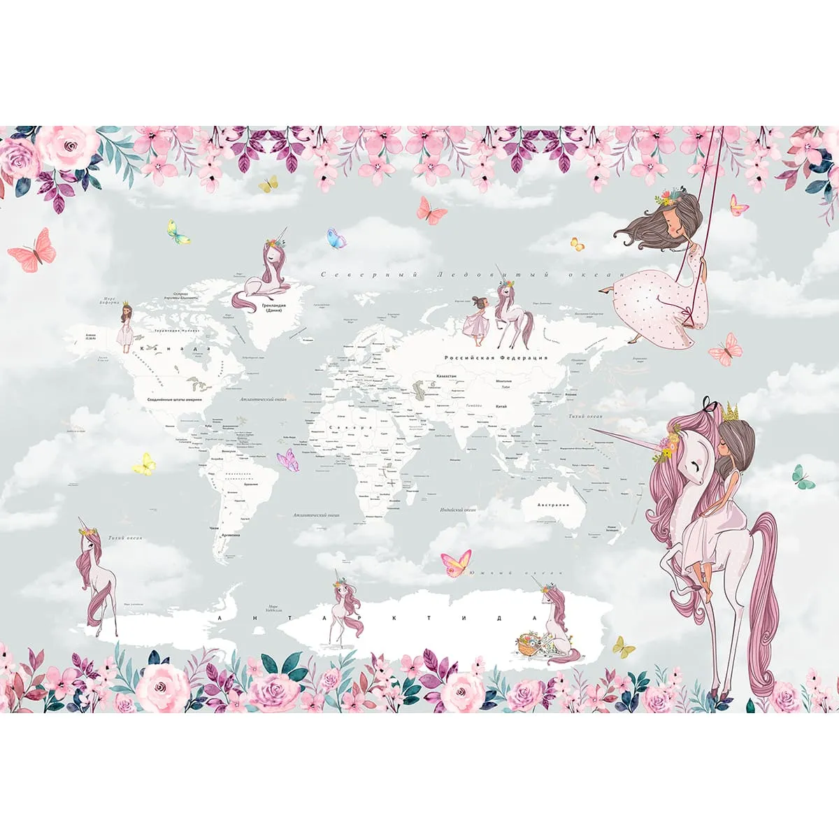 Дизайнерские фотообои рулонные Citydecor Princess 10 на флизелиновой основе 200x140 см