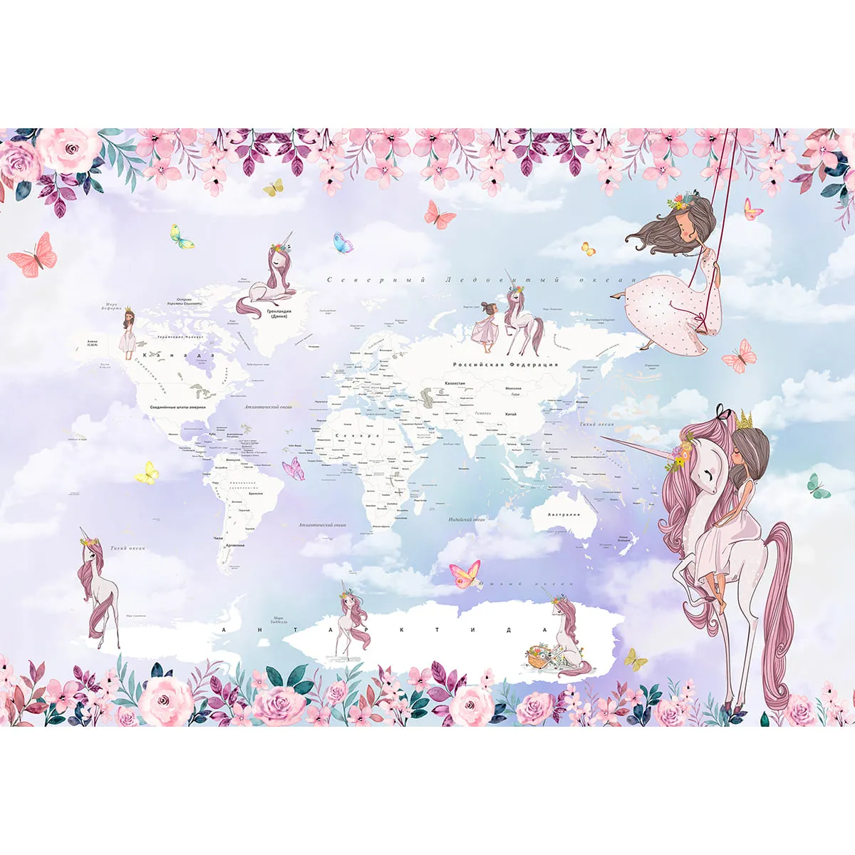 Дизайнерские фотообои рулонные Citydecor Princess 11 на флизелиновой основе 200x140 см