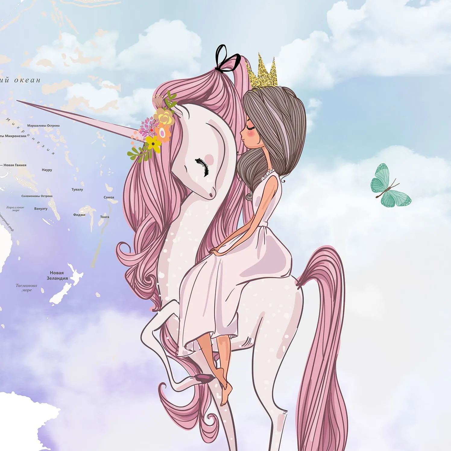 Дизайнерские фотообои рулонные Citydecor Princess 11 на флизелиновой основе 200x140 см