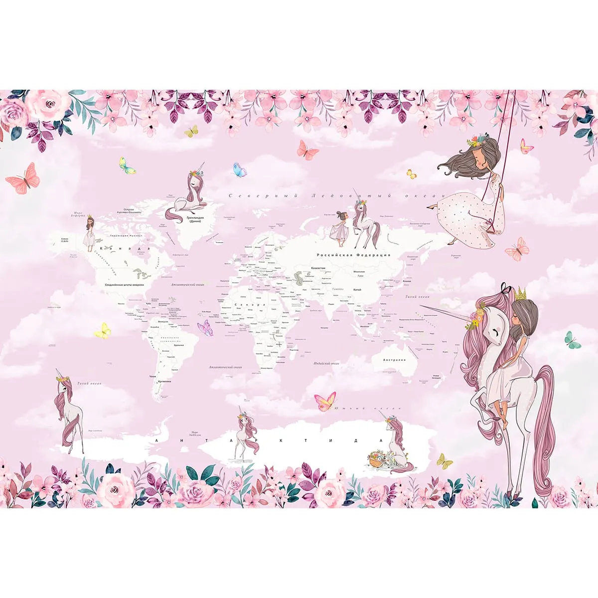 Дизайнерские фотообои рулонные Citydecor Princess 12 на флизелиновой основе 200x140 см