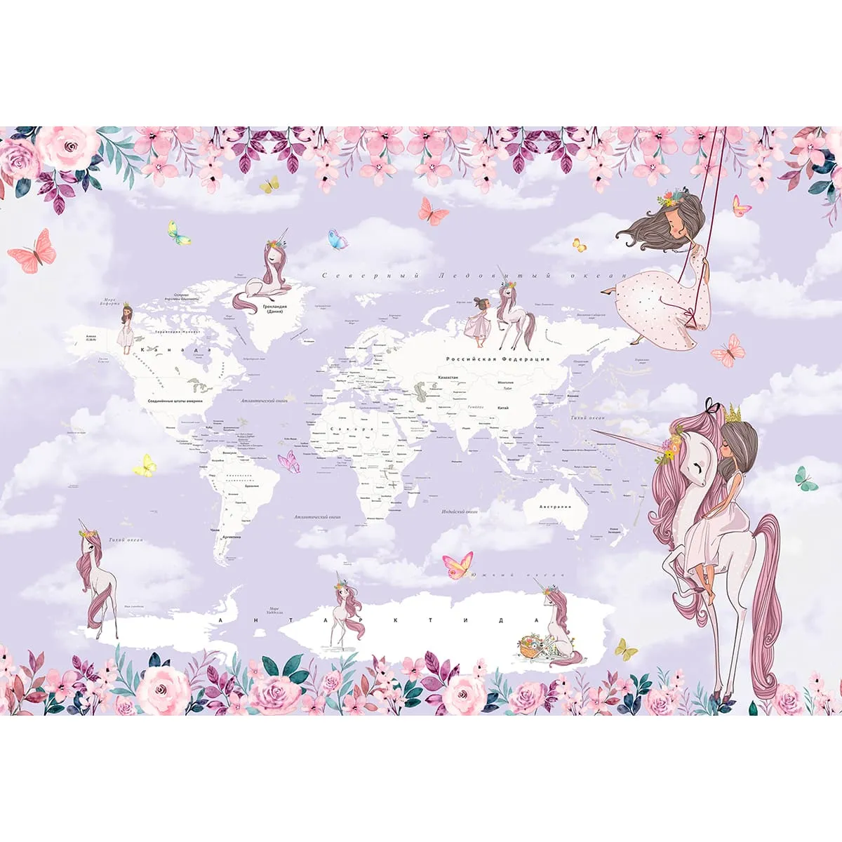 Дизайнерские фотообои рулонные Citydecor Princess 13 на флизелиновой основе 200x140 см