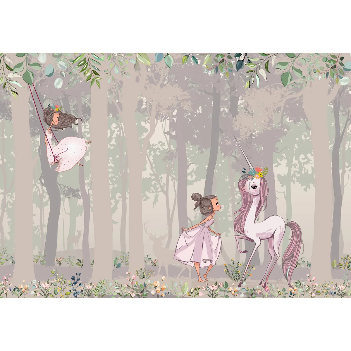 Дизайнерские фотообои рулонные Citydecor Princess 6 на флизелиновой основе 200x140 см 