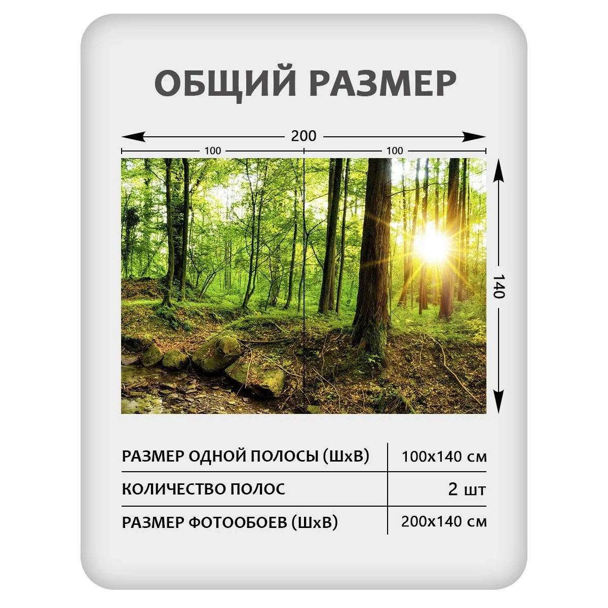 Фотообои рулонные Citydecor Природа 37 на флизелиновой основе 200x140 см