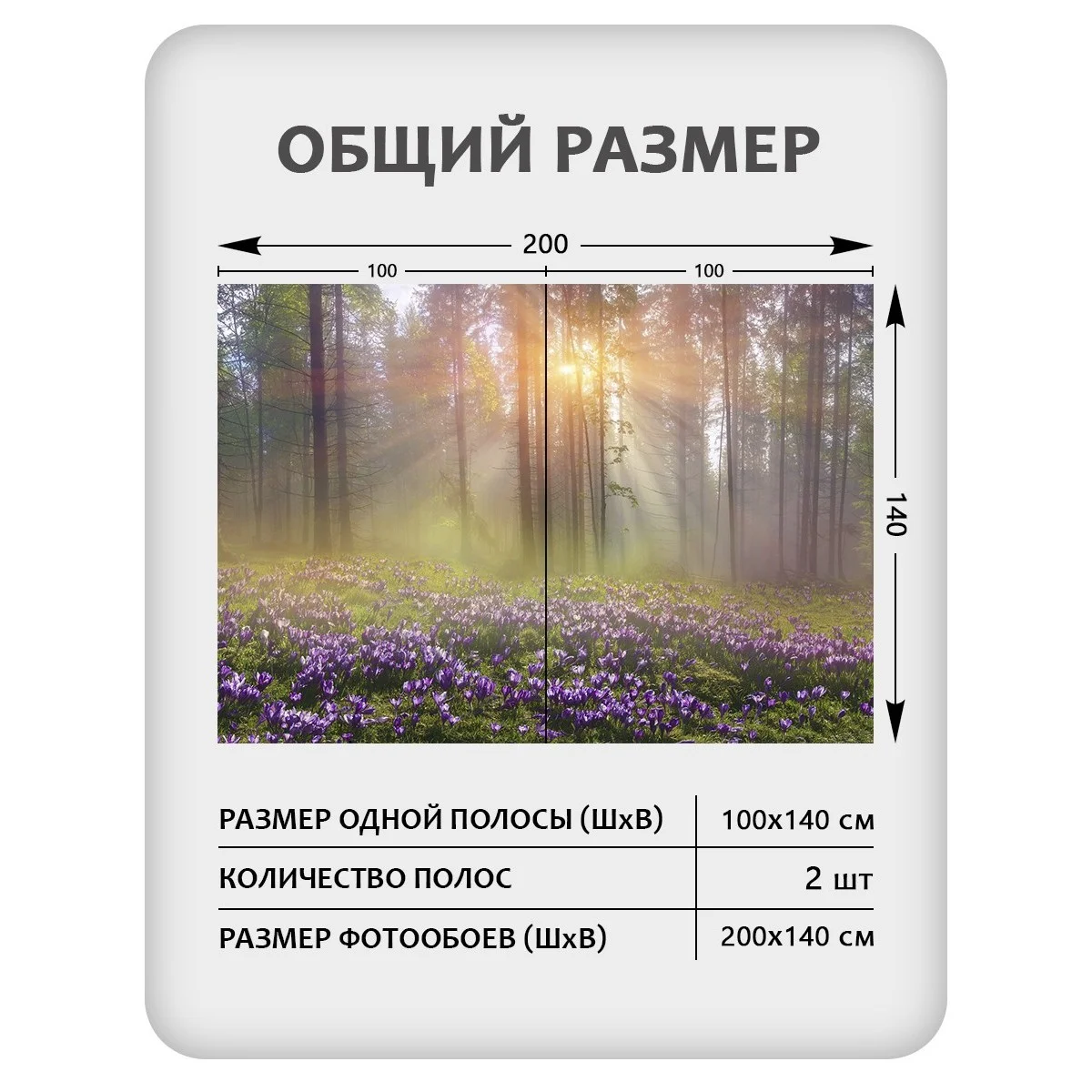 Фотообои рулонные Citydecor Природа 39 на флизелиновой основе 200x140 см