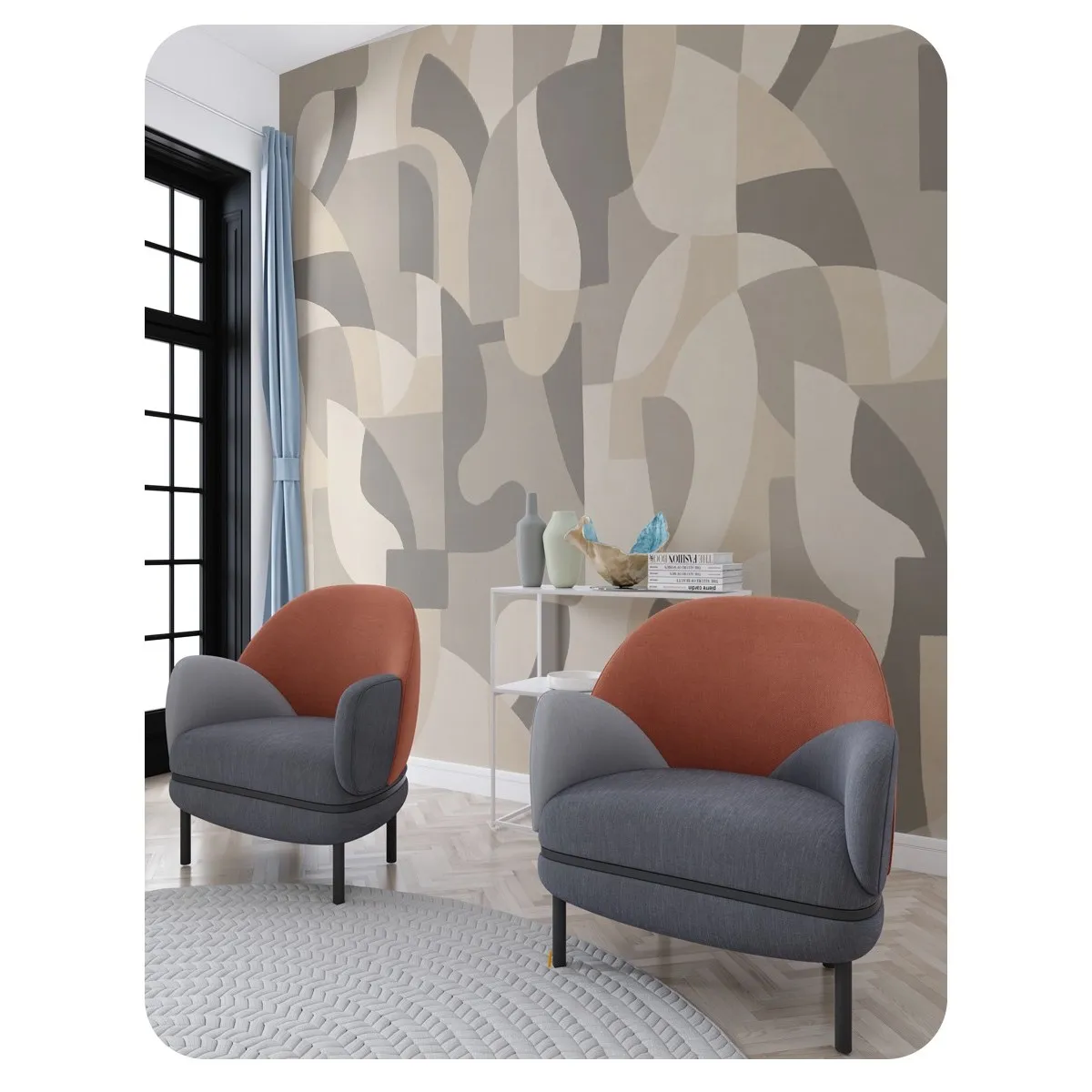 Фотообои рулонные Citydecor Scandi 56 на флизелиновой основе 200x140 см