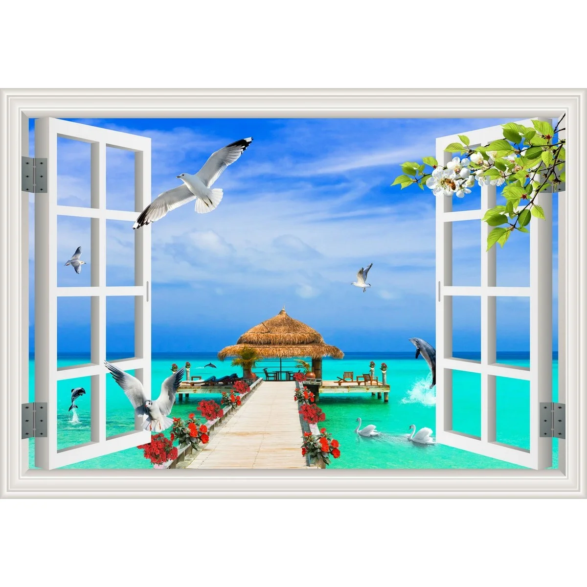 Фотообои рулонные Citydecor Море и Водопады 30 на флизелиновой основе 200x140 см