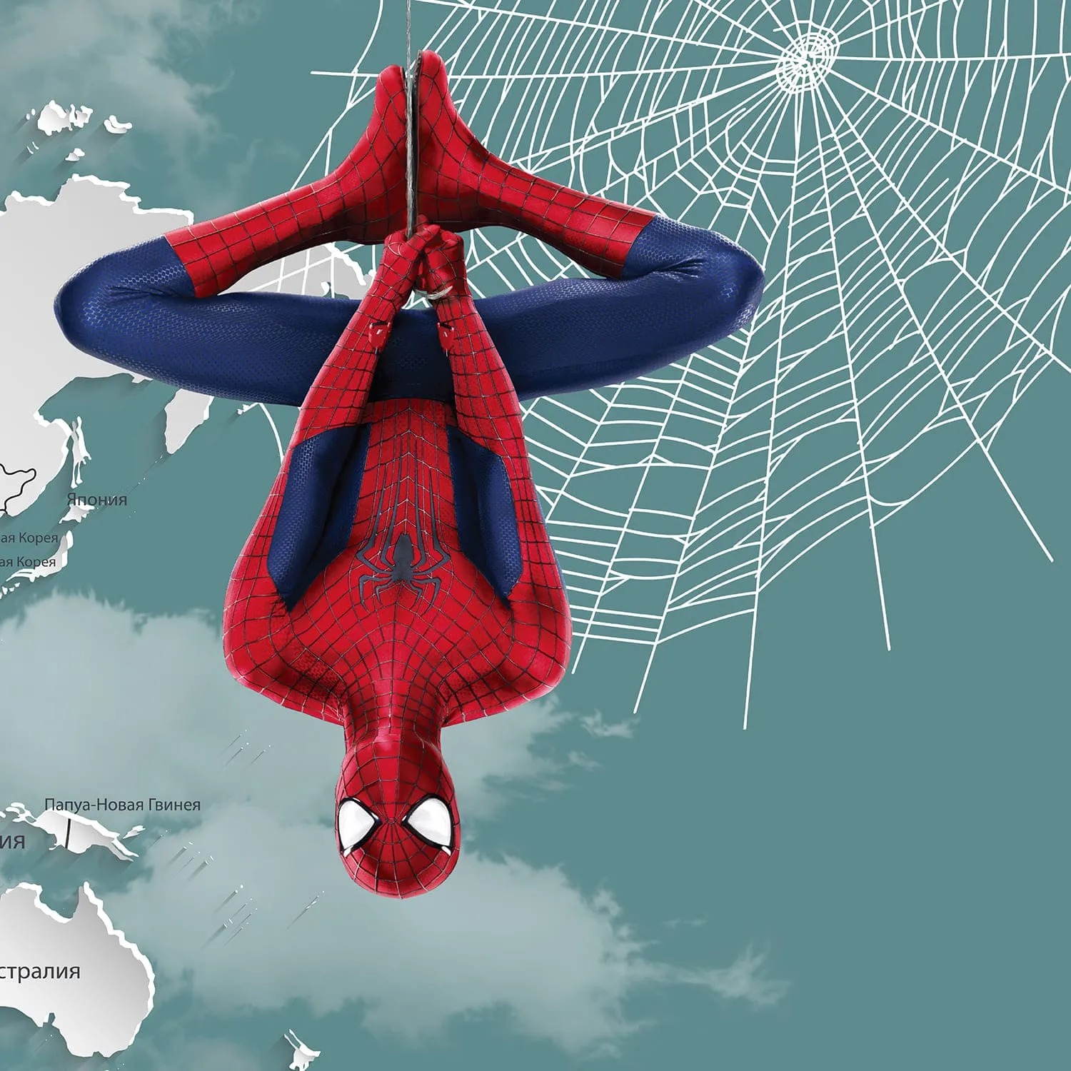 Дизайнерские фотообои рулонные Citydecor Superhero Spider-Man 2 на флизелиновой основе 200x140 см