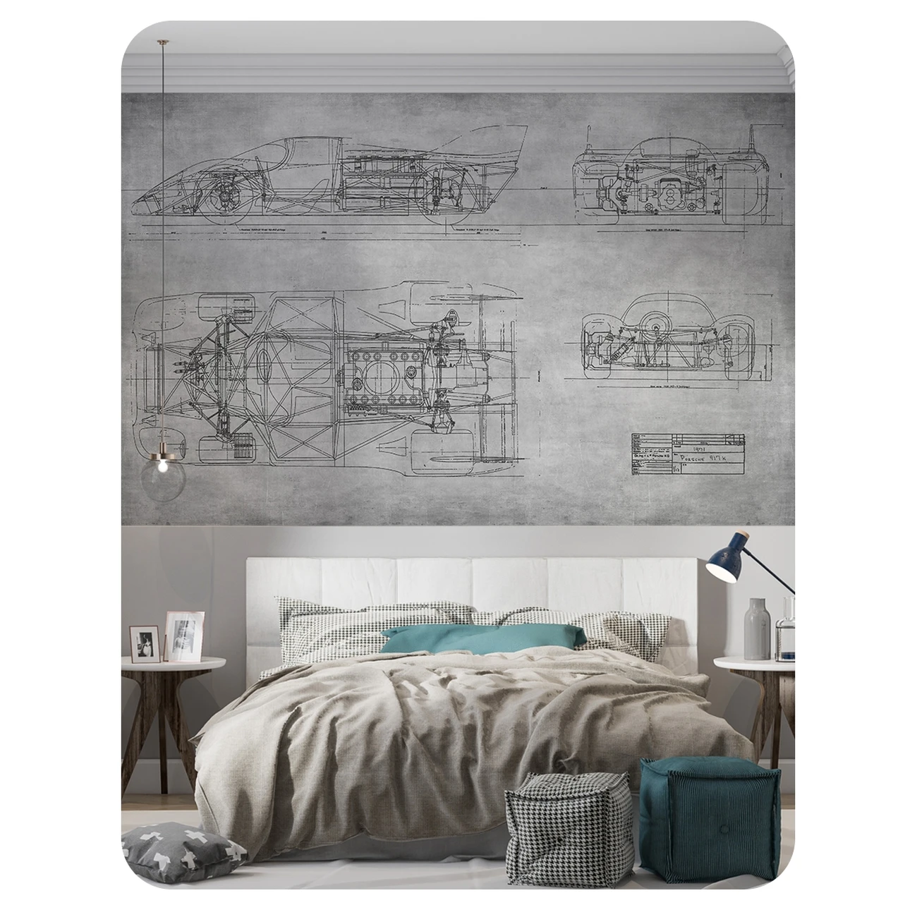 Фотообои рулонные Citydecor Technic 4 на флизелиновой основе 200x140 см