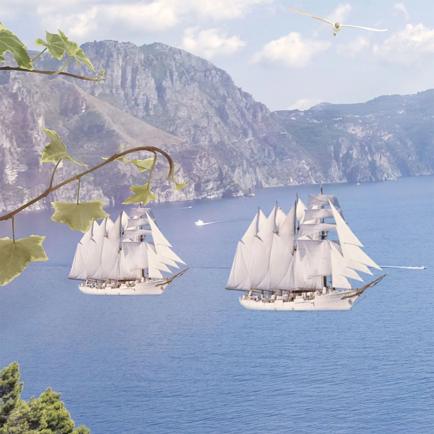 Фотообои рулонные Citydecor Фреска балкончик 3D на флизелиновой основе 200x254 см