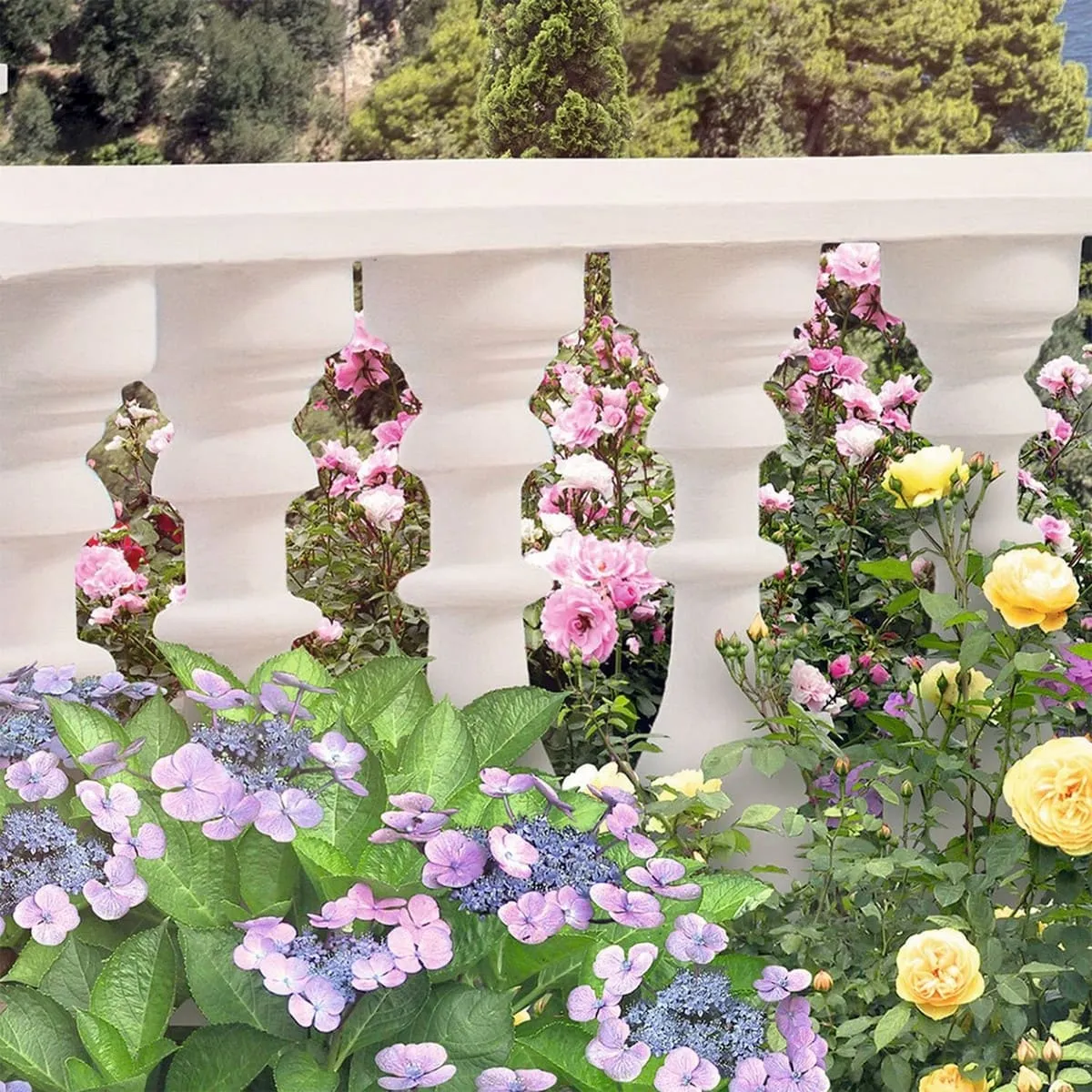 Фотообои рулонные Citydecor Фреска балкончик 3D на флизелиновой основе 200x254 см