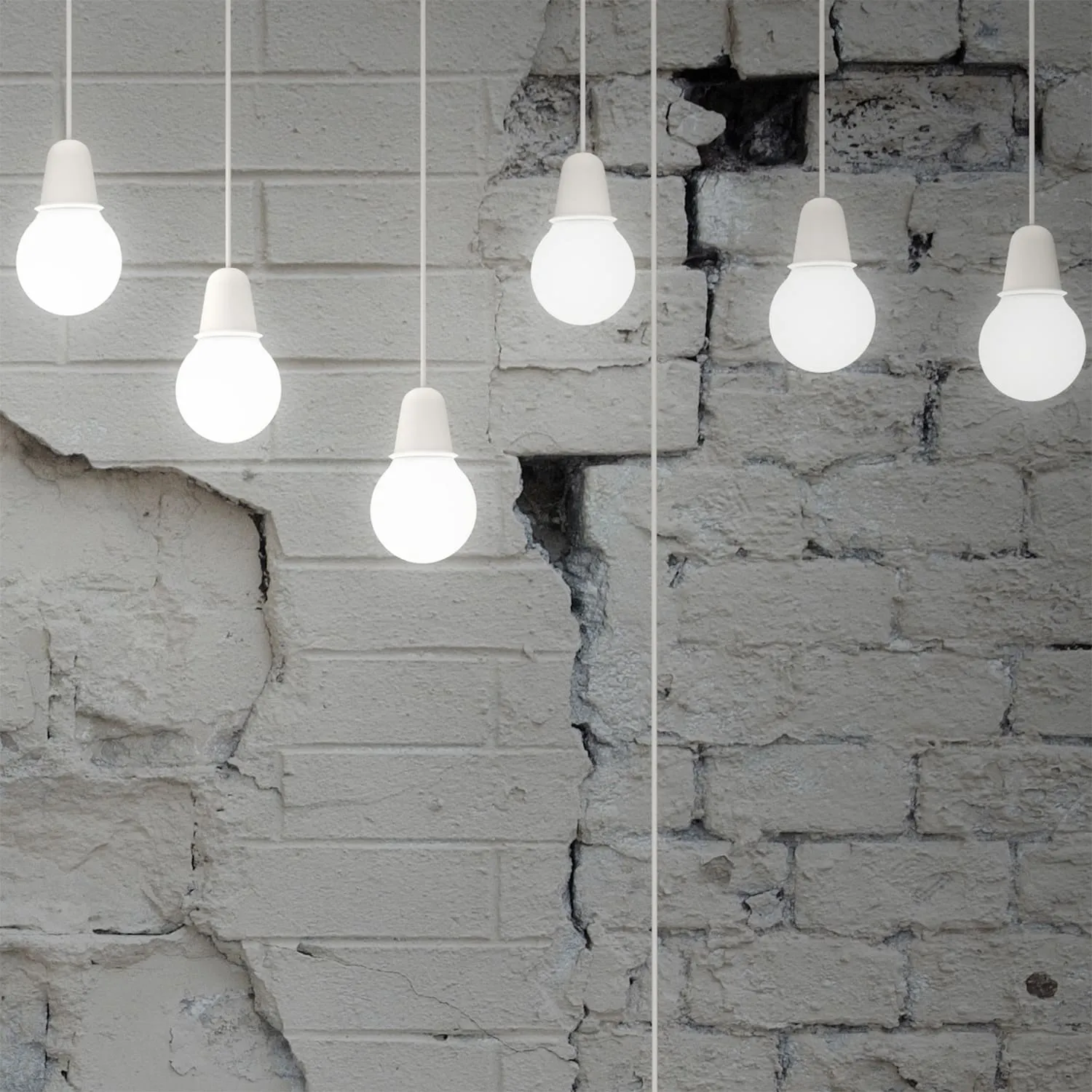 Фотообои рулонные Citydecor Лампочки 3D на флизелиновой основе 200x254 см