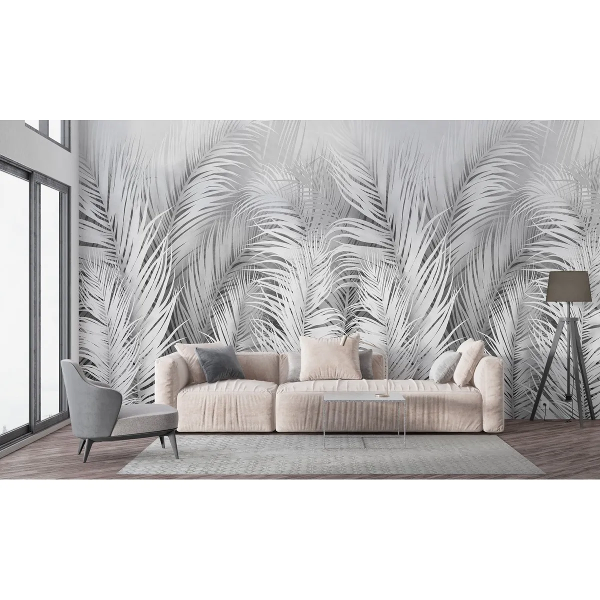 Фотообои рулонные Citydecor Пальмовые листья AIR 74 на флизелиновой основе 200x260 см