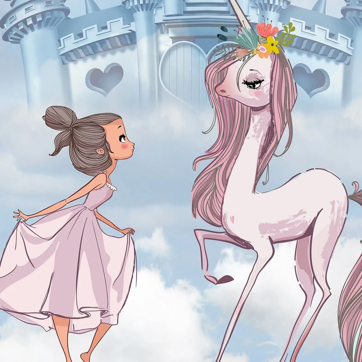 Дизайнерские фотообои рулонные Citydecor Princess 7 на флизелиновой основе 200x260 см