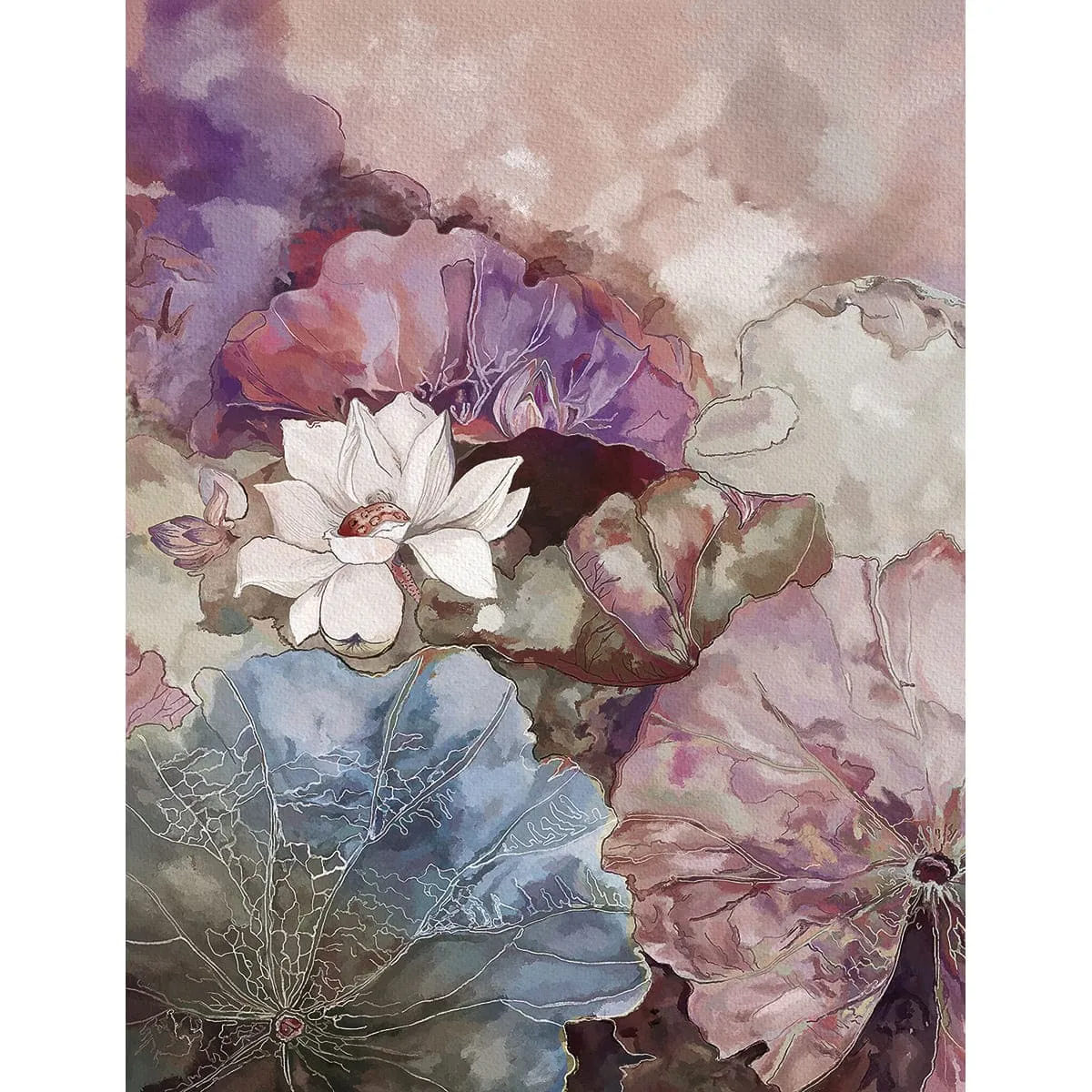 Дизайнерские фотообои рулонные Citydecor Blossom 6 на флизелиновой основе 200x260 см