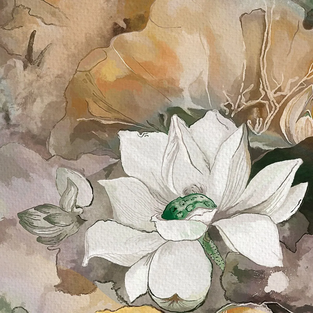 Дизайнерские фотообои рулонные Citydecor Blossom 8 на флизелиновой основе 200x260 см
