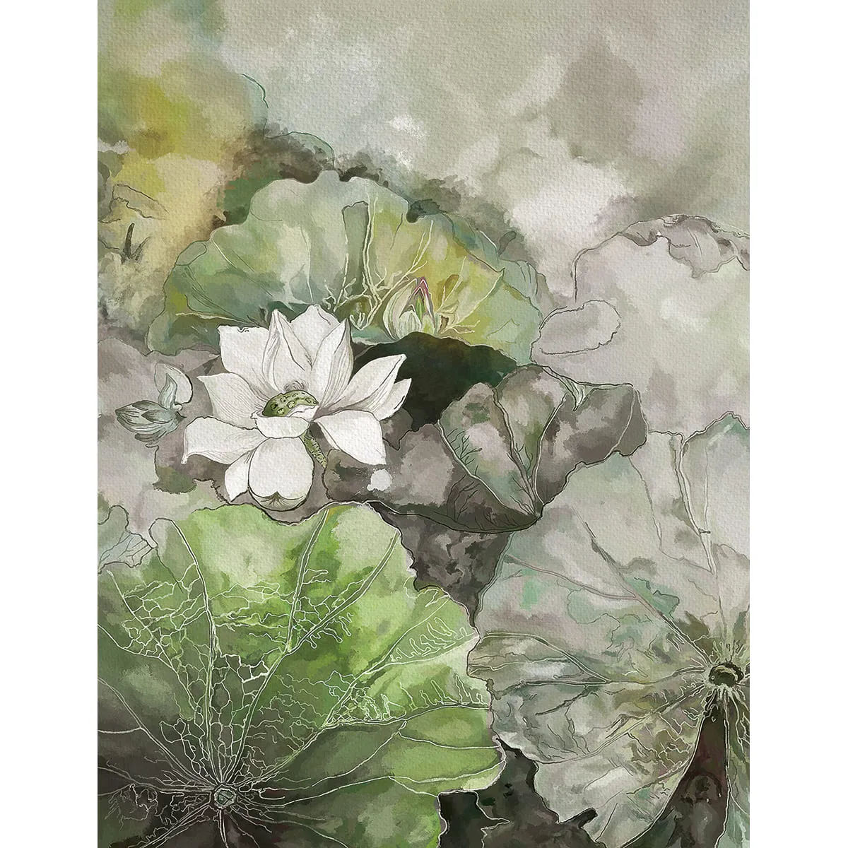 Дизайнерские фотообои рулонные Citydecor Blossom 9 на флизелиновой основе 200x260 см