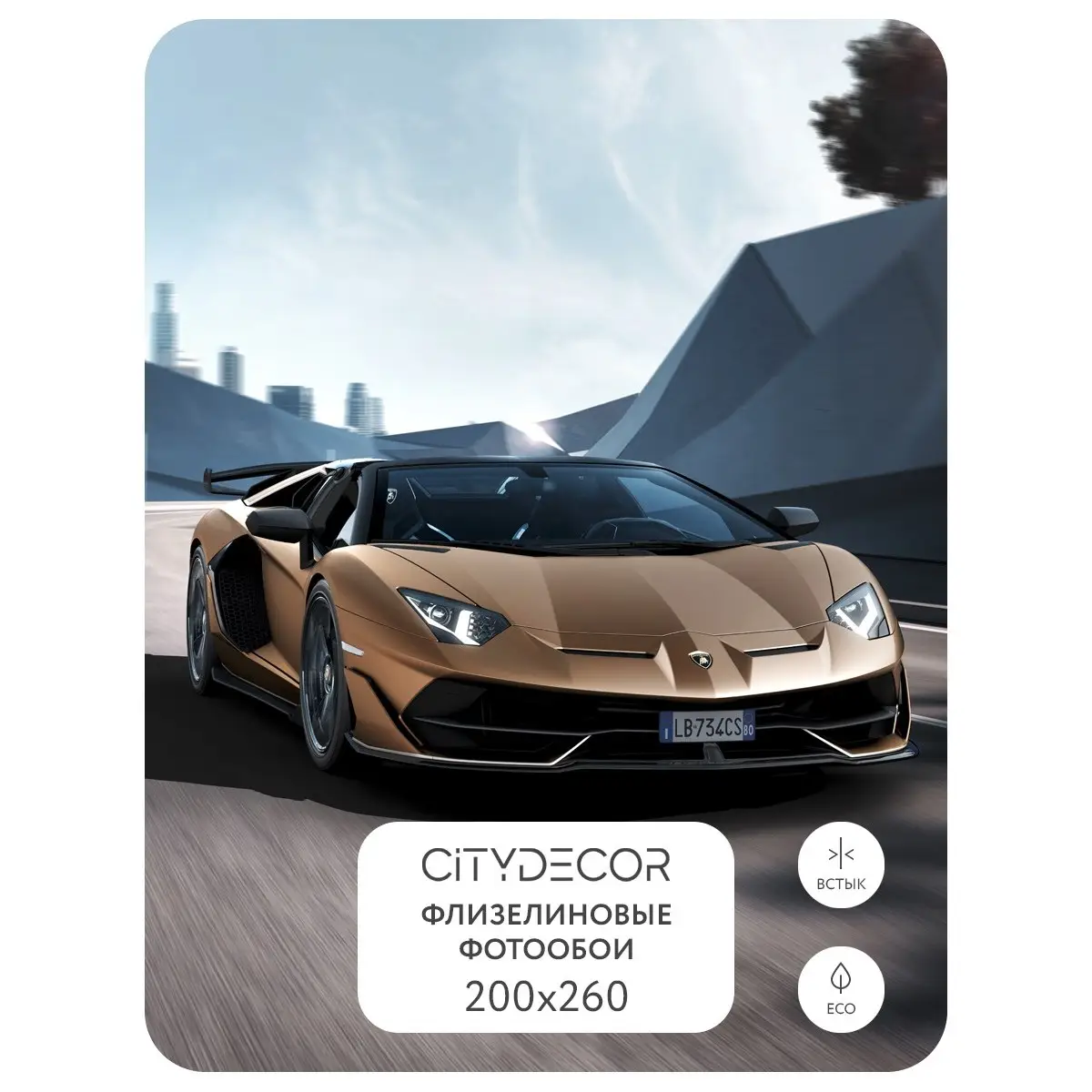 Фотообои рулонные Citydecor Транспорт 9 на флизелиновой основе 200x260 см