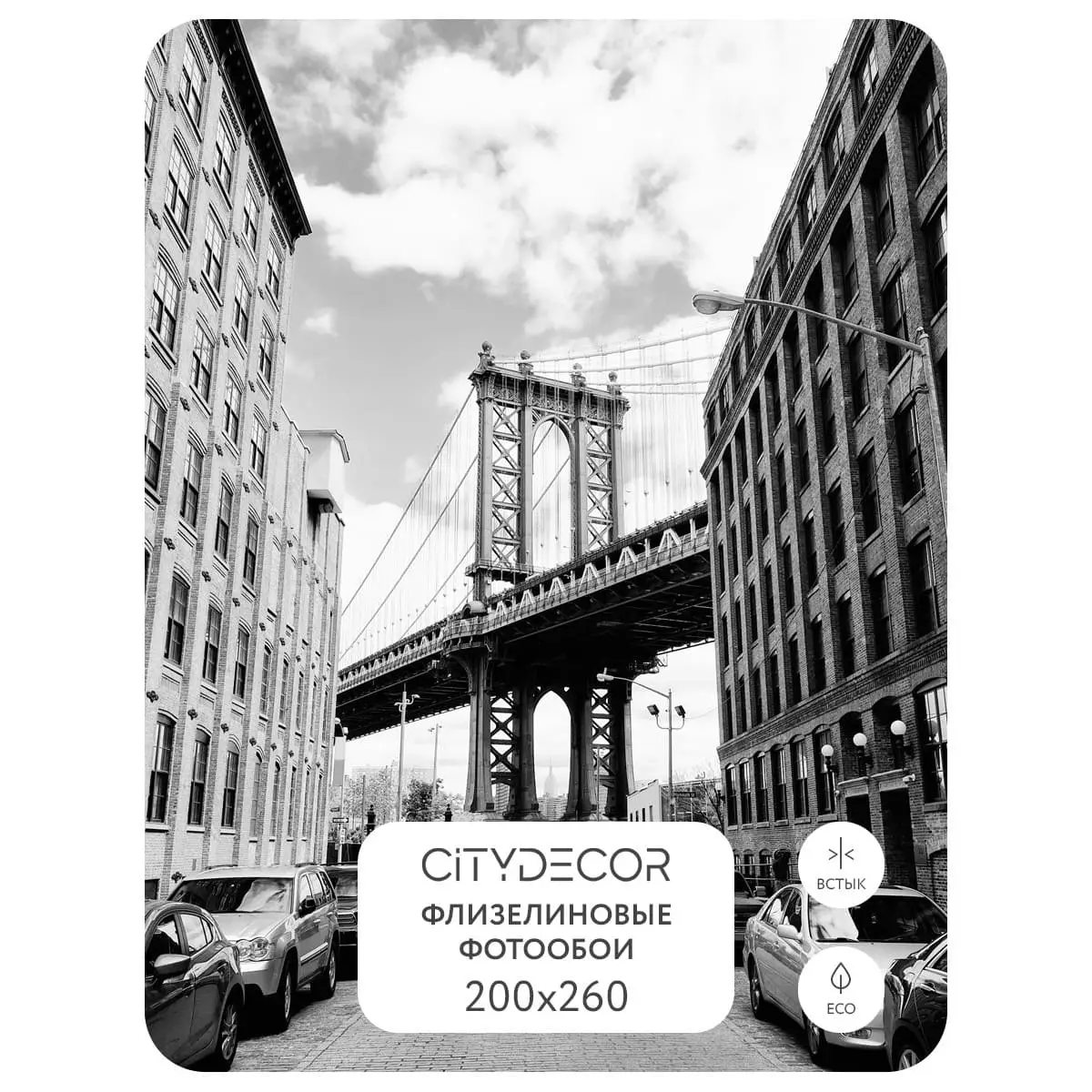 Фотообои рулонные Citydecor Города и Архитектура 49 на флизелиновой основе 200x260 см