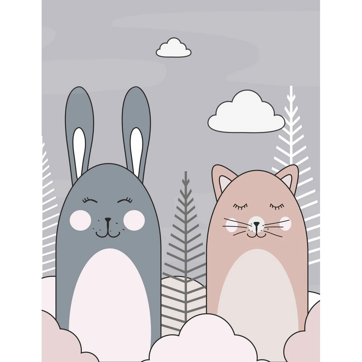 Бесшовное панно Citydecor Cute&Lovely 10 на флизелиновой основе 200x270 см