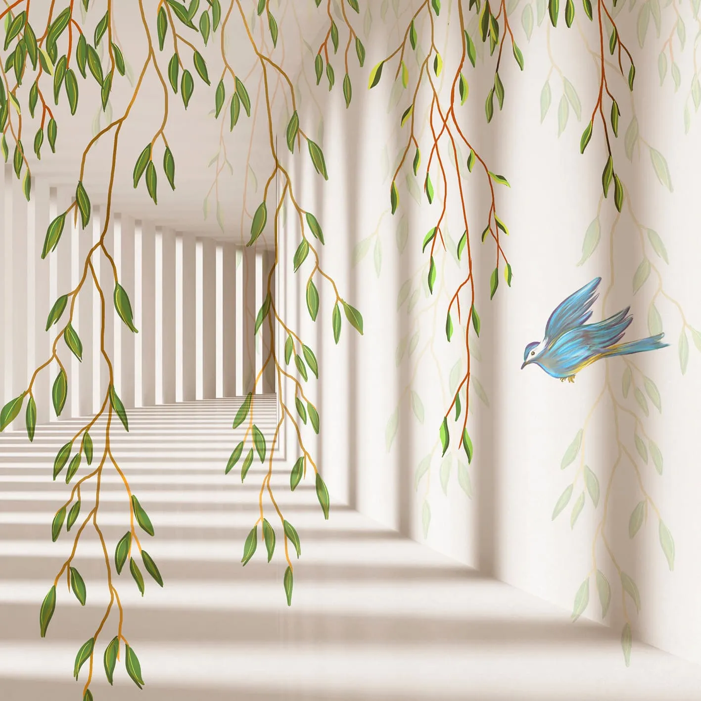 Фотообои рулонные Citydecor Flower Tunnel 3d 4 на флизелиновой основе 200x260 см